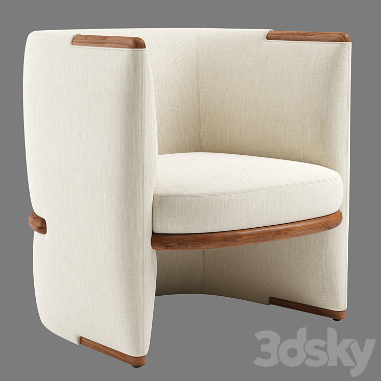 Giorgetti opus armchair 3DS Max Model - thumbnail 1