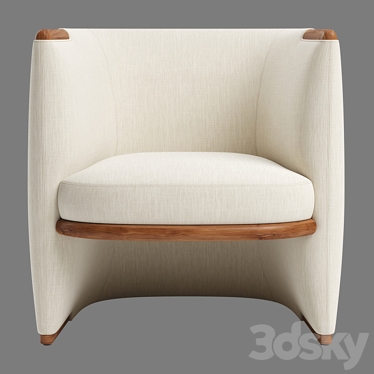 Giorgetti opus armchair 3DS Max Model - thumbnail 2