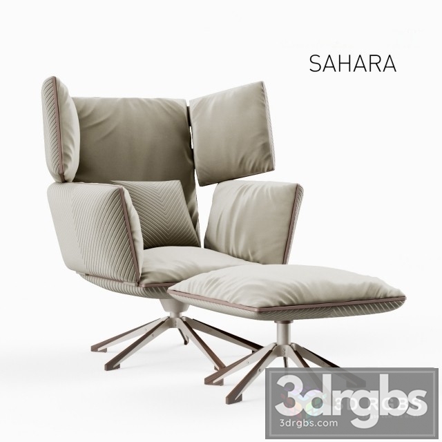 Giorgetti Sahara Armchair 3dsmax Download - thumbnail 1