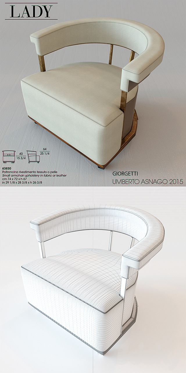 giorgetti_UMBERTO ASNAGO 2015_LADY 3DS Max Model - thumbnail 3