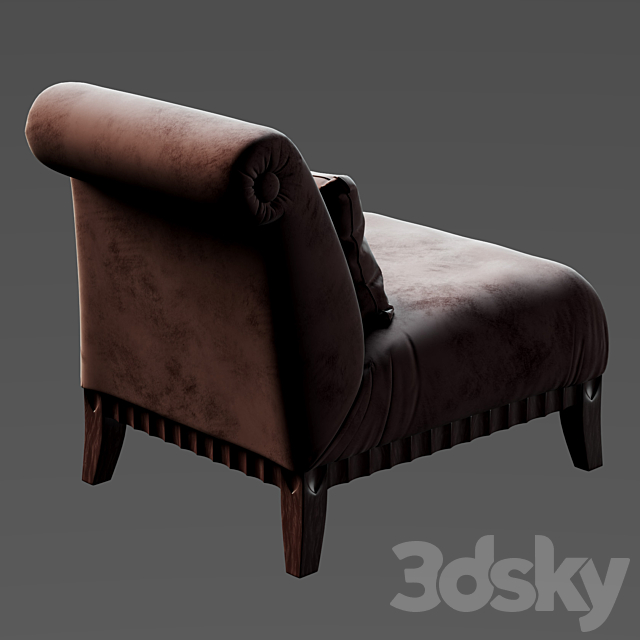 Giorgio Collection Occasional Arm chair 3D model 3DSMax File - thumbnail 2