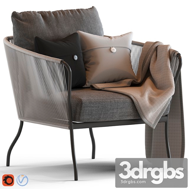 Globewest malaga armchair 3dsmax Download - thumbnail 1