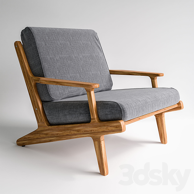 Gloster Bay lounge chair 3DSMax File - thumbnail 1