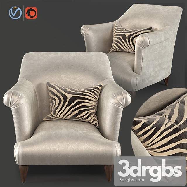 Goddard-armchair As 3dsmax Download - thumbnail 1