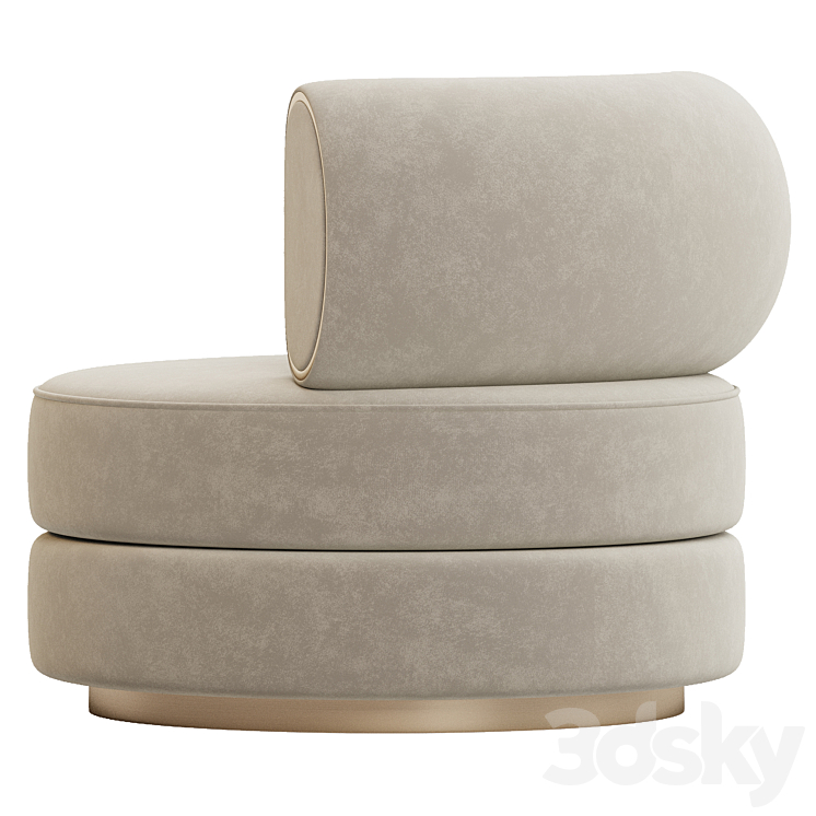 Goldconfort BOBOLI ARMCHAIR 3DS Max - thumbnail 2