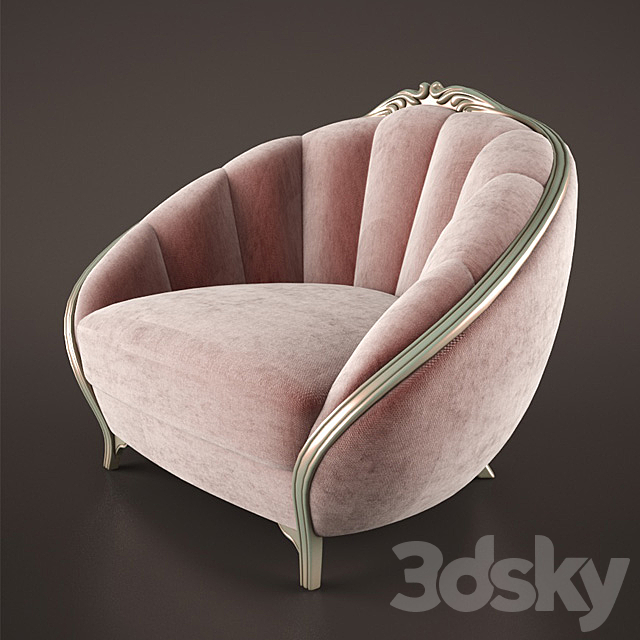 GOLDCONFORT Paradise armchair 3ds Max - thumbnail 1