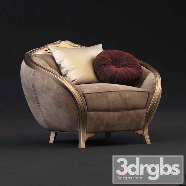 Goldconfort Paradise Armchair 3dsmax Download - thumbnail 1