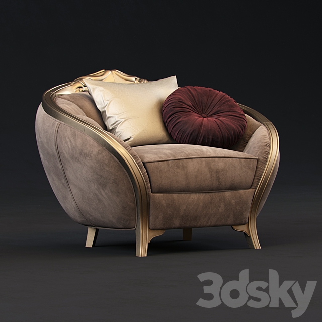 Goldconfort Paradise armchair 3DSMax File - thumbnail 1