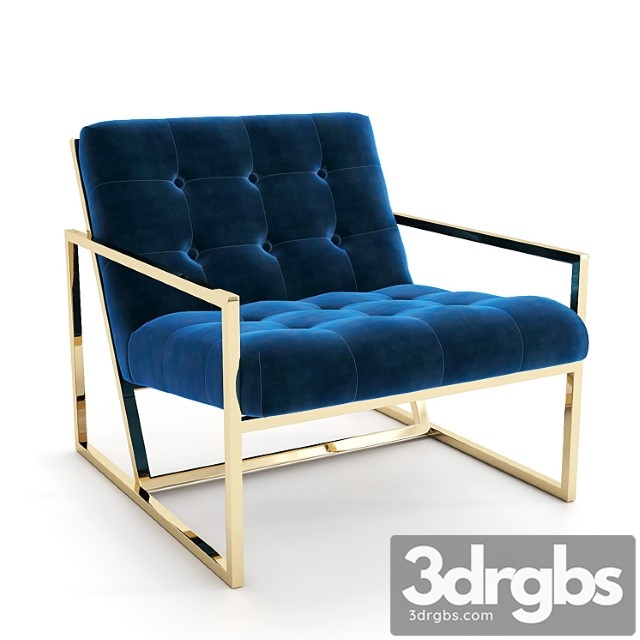 Goldfinger lounge chair jonathan adler 3dsmax Download - thumbnail 1