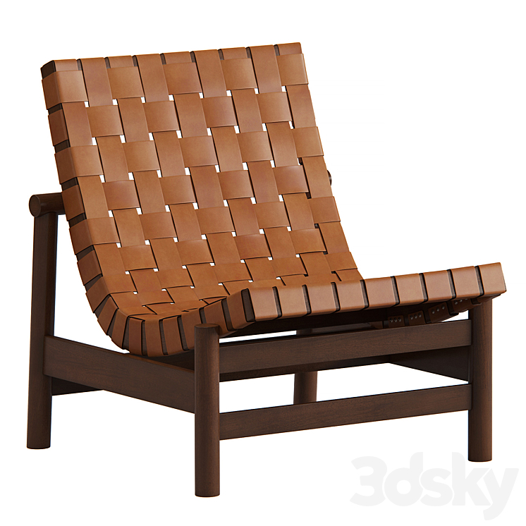 Gonzalo Cordoba Easy Chair Model Guama Produced by Dujo in Cuba 3DS Max Model - thumbnail 1