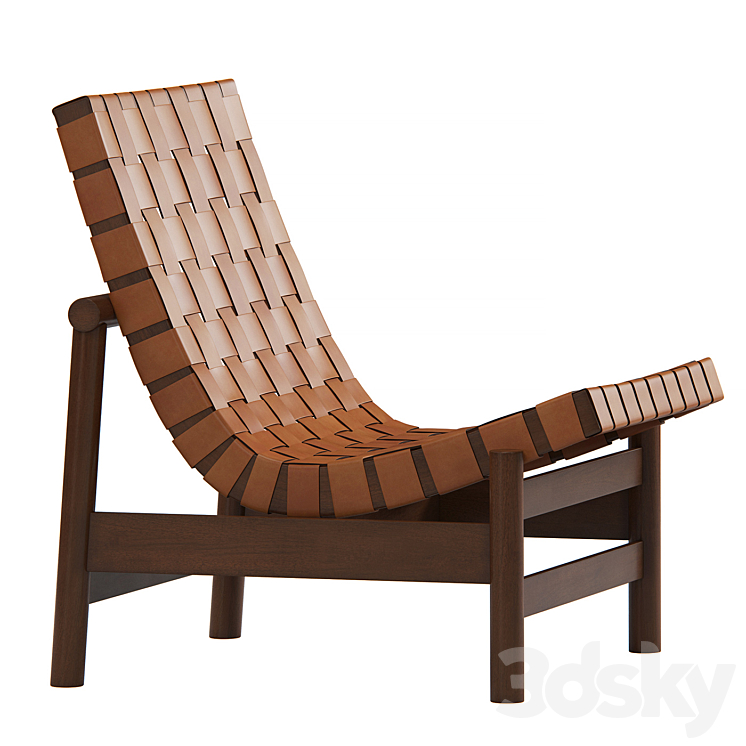 Gonzalo Cordoba Easy Chair Model Guama Produced by Dujo in Cuba 3DS Max Model - thumbnail 2