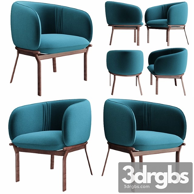 Grace armchair mdd 3dsmax Download - thumbnail 1