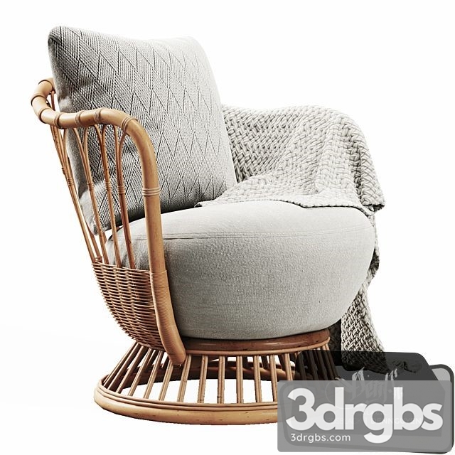 Grace Lounge Chair 3dsmax Download - thumbnail 1