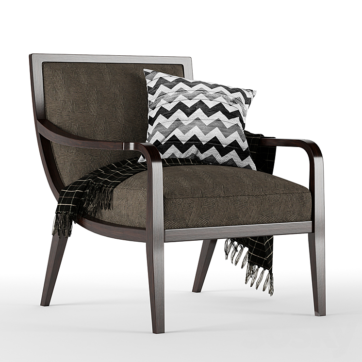 Gracious curves caracole chair 3DS Max - thumbnail 1