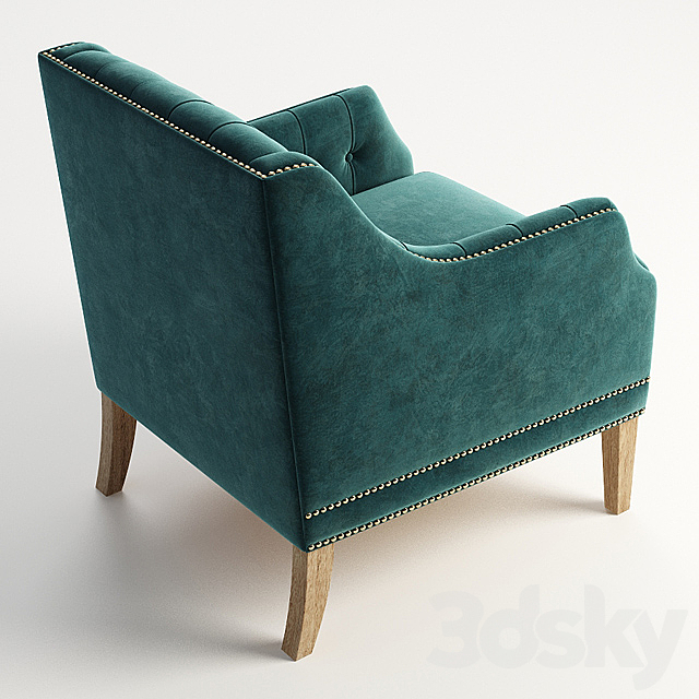 GRAMERCY HOME – CARMELA ARMCHAIR 602.023-PCB 3DS Max Model - thumbnail 3