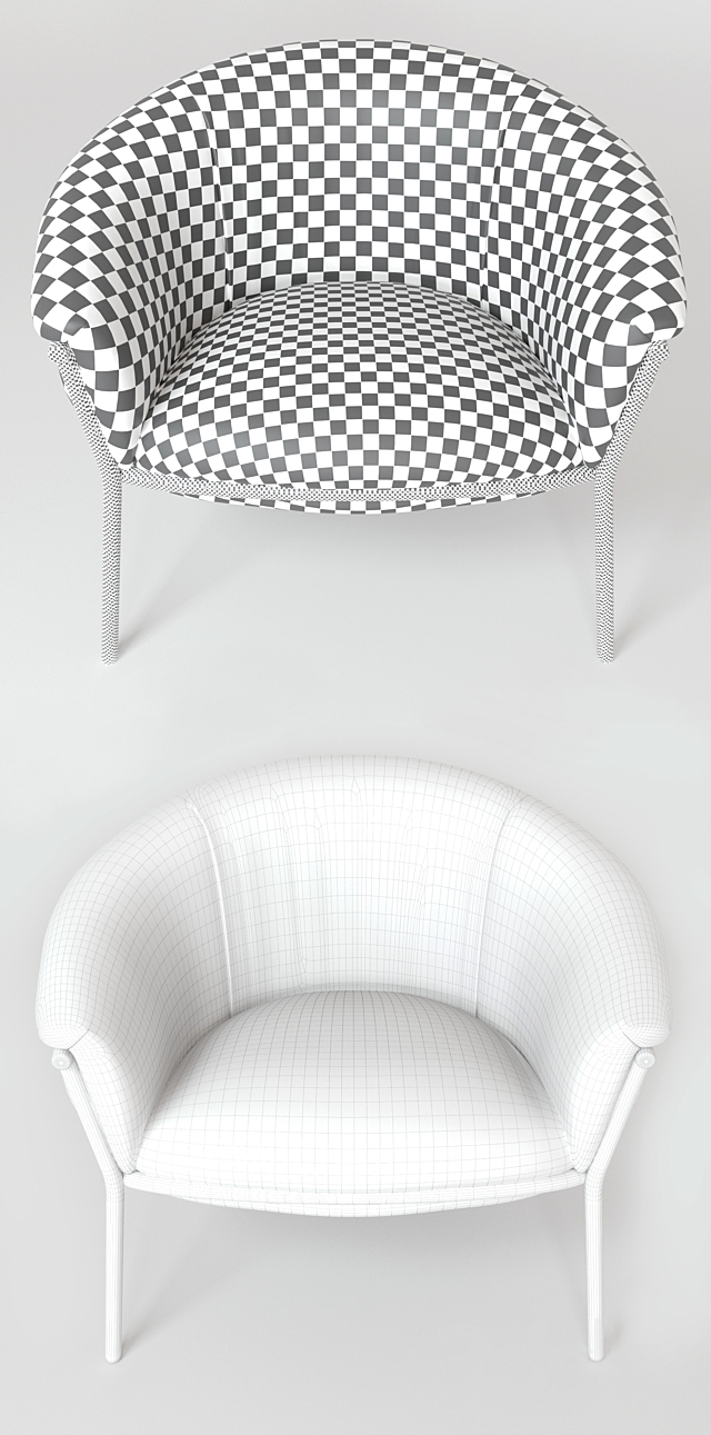 Grasso Armchair 3DSMax File - thumbnail 3