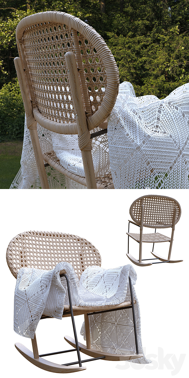 GREENADAL Rocking chair IKEA 3DSMax File - thumbnail 2