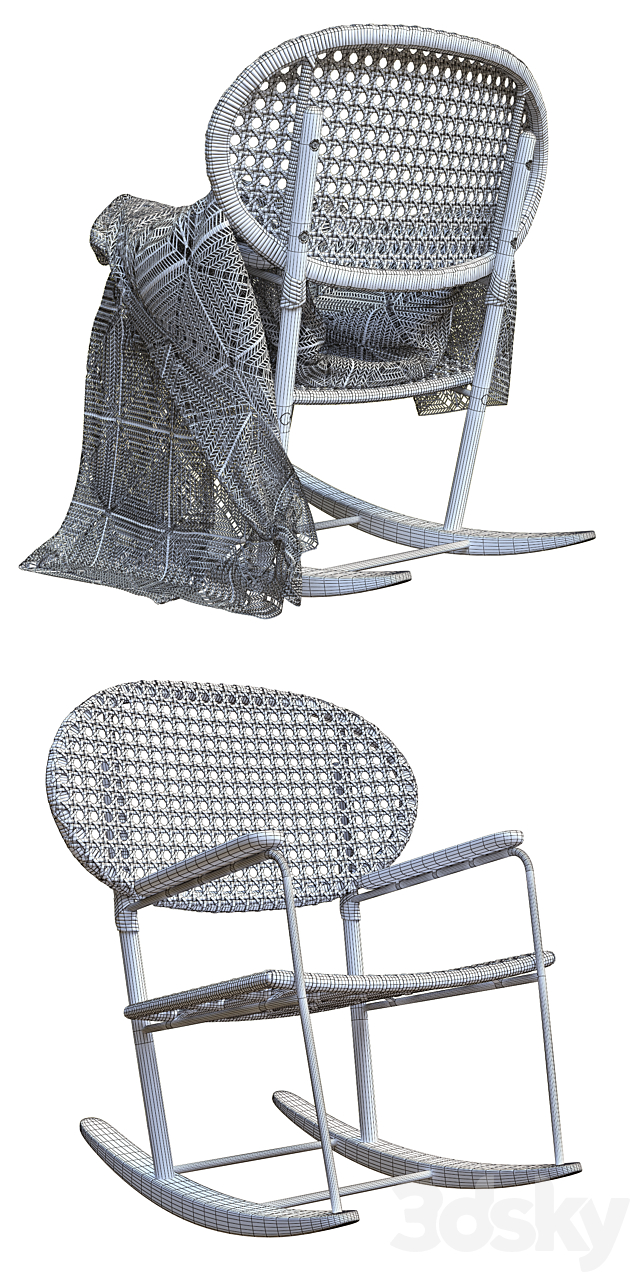 GREENADAL Rocking chair IKEA 3DSMax File - thumbnail 3