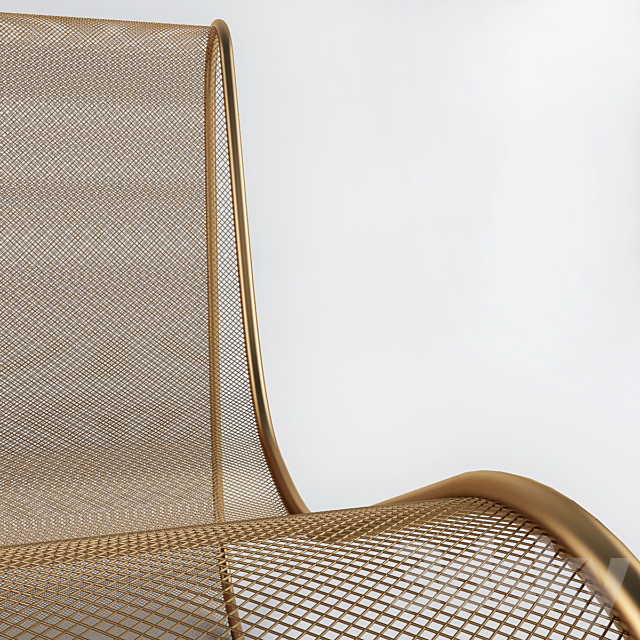 Grid armchair 3ds Max - thumbnail 2