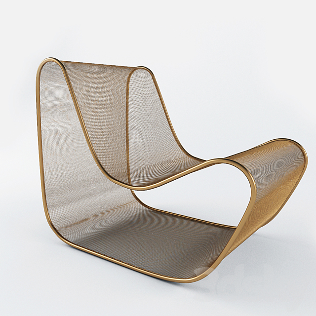 Grid armchair 3ds Max - thumbnail 3