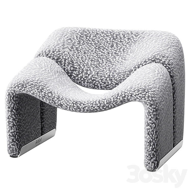 Groovy lounge chair F598 3DS Max - thumbnail 2