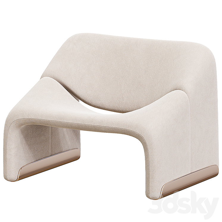 Groovy Lounge Chair for Artifort 3DS Max - thumbnail 1