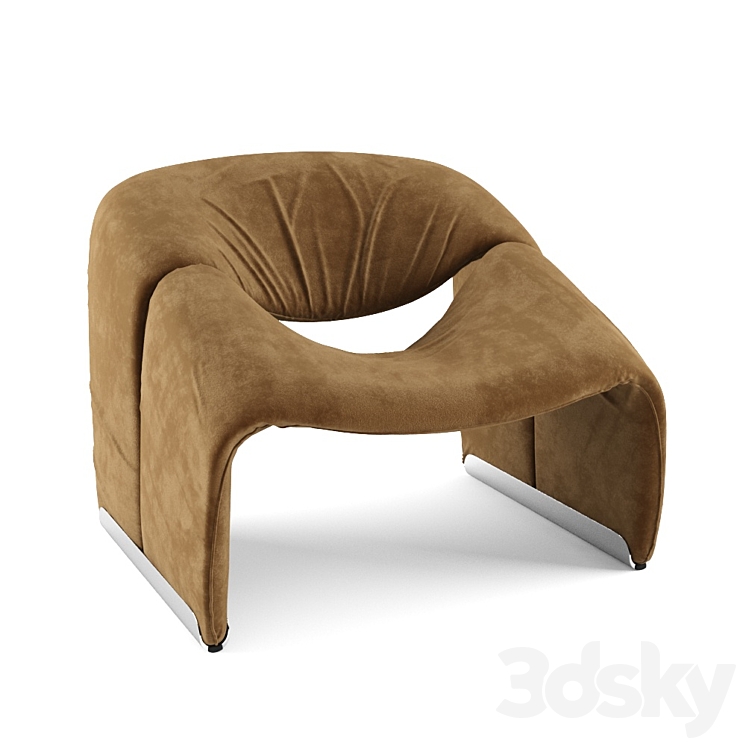 Groovy M-Chair by Pierre Paulin 3DS Max - thumbnail 1