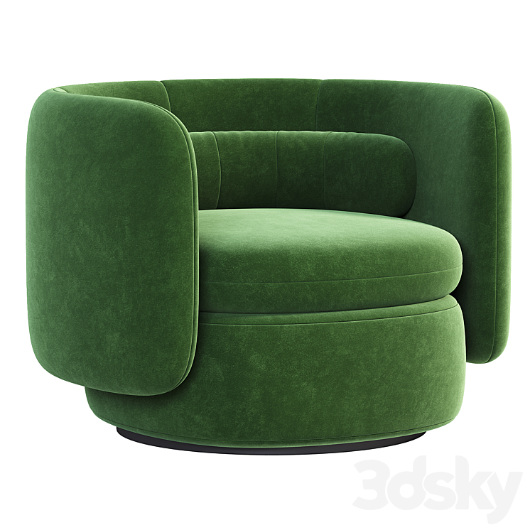 Group armchair 3DS Max - thumbnail 2