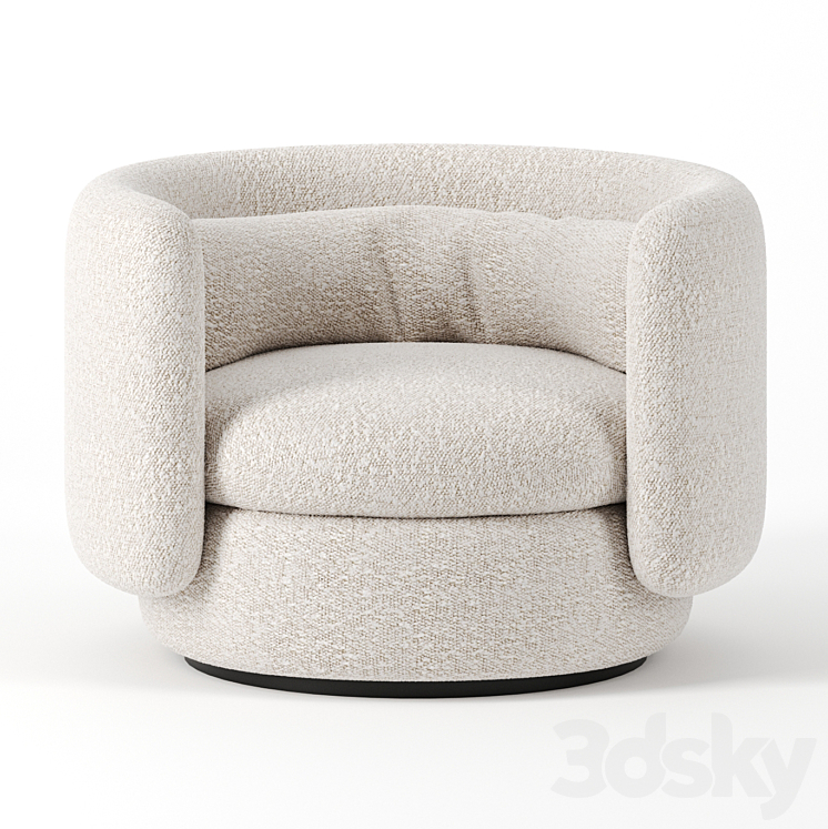 Group armchair by Philippe Malouin for SCP 3DS Max - thumbnail 1