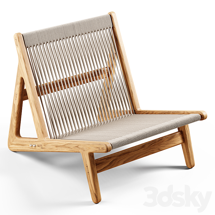 GUBI – MR01 Initial Lounge Chair 3DS Max - thumbnail 2