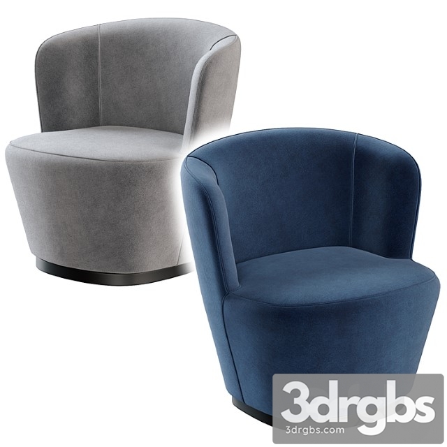 Gubi stay lounge chair 3dsmax Download - thumbnail 1