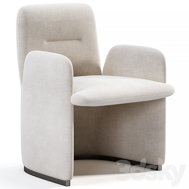 GUEST Chair By Poliform 3DS Max Model - thumbnail 6