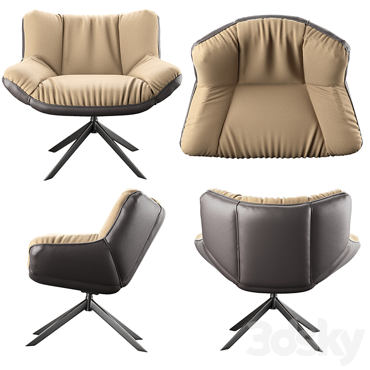 Gustav ArmChair 3DS Max - thumbnail 2