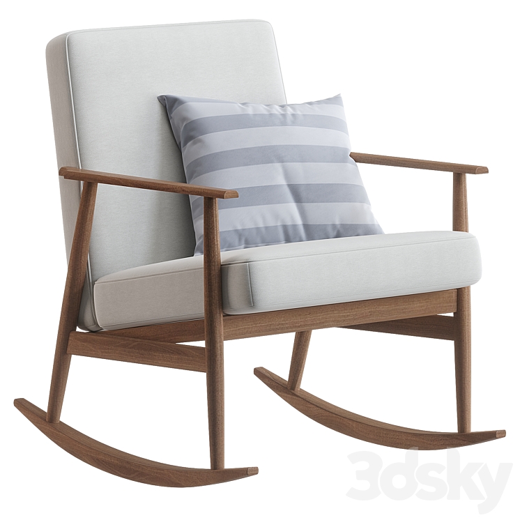 H. Lis Fox Rocking Chair 3DS Max Model - thumbnail 1