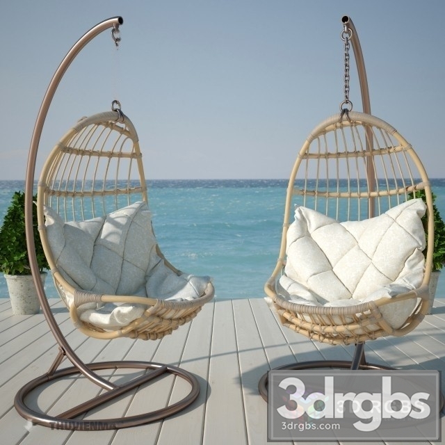 Haging Outdoor Armchair 3dsmax Download - thumbnail 1