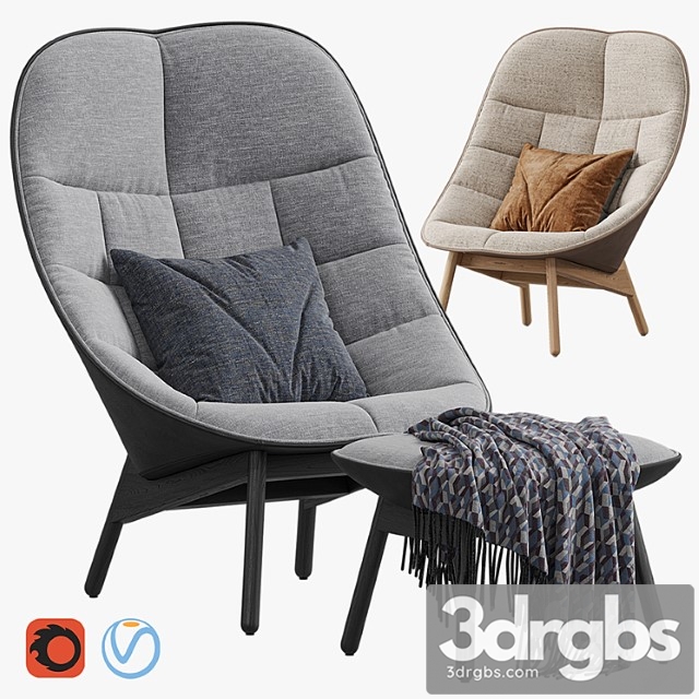 Hai Uchiwa Lounge Chair 1 3dsmax Download - thumbnail 1