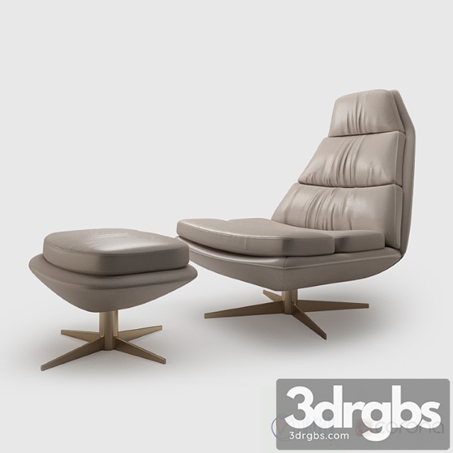 Hamilton Conte Blas Armchair 3dsmax Download - thumbnail 1