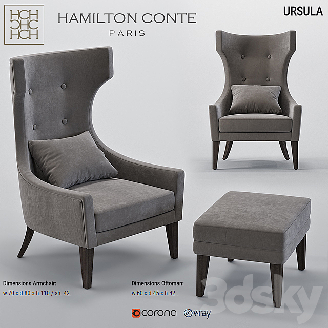 Hamilton Conte URSULA 3DSMax File - thumbnail 1