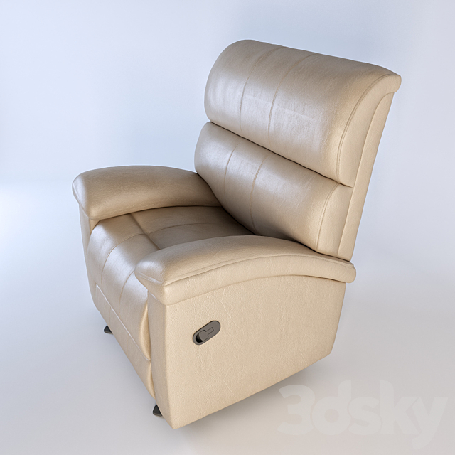 Hamilton Rocker Recliner 3DS Max Model - thumbnail 2