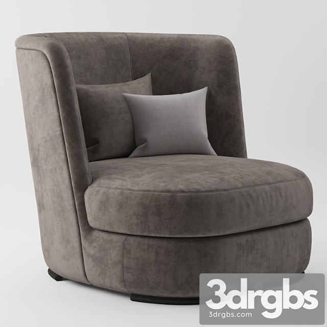 Hamiltonconte armchair gabbo 3dsmax Download - thumbnail 1