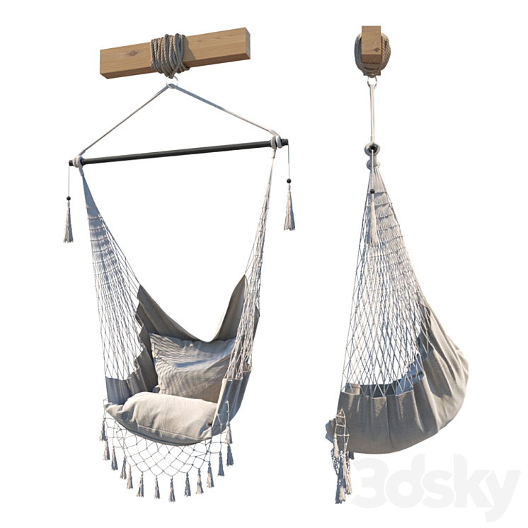 Hammock chair 3DS Max - thumbnail 1