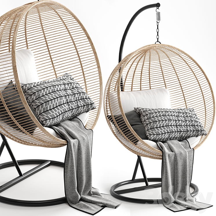 Hanging chair 3DS Max - thumbnail 1