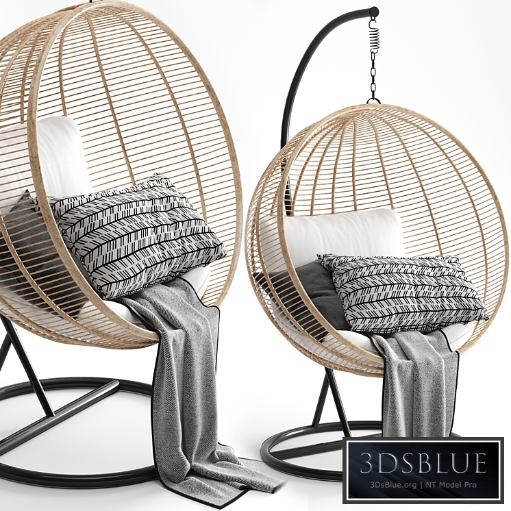 Hanging chair 3DS Max - thumbnail 3