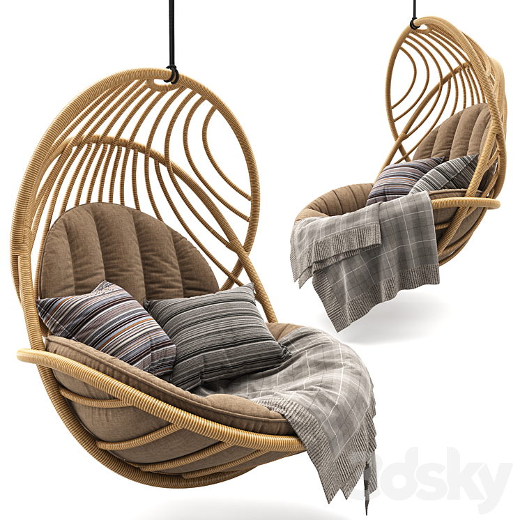 HANGING LOUNGE CHAIR by Dedon 3DS Max Model - thumbnail 1