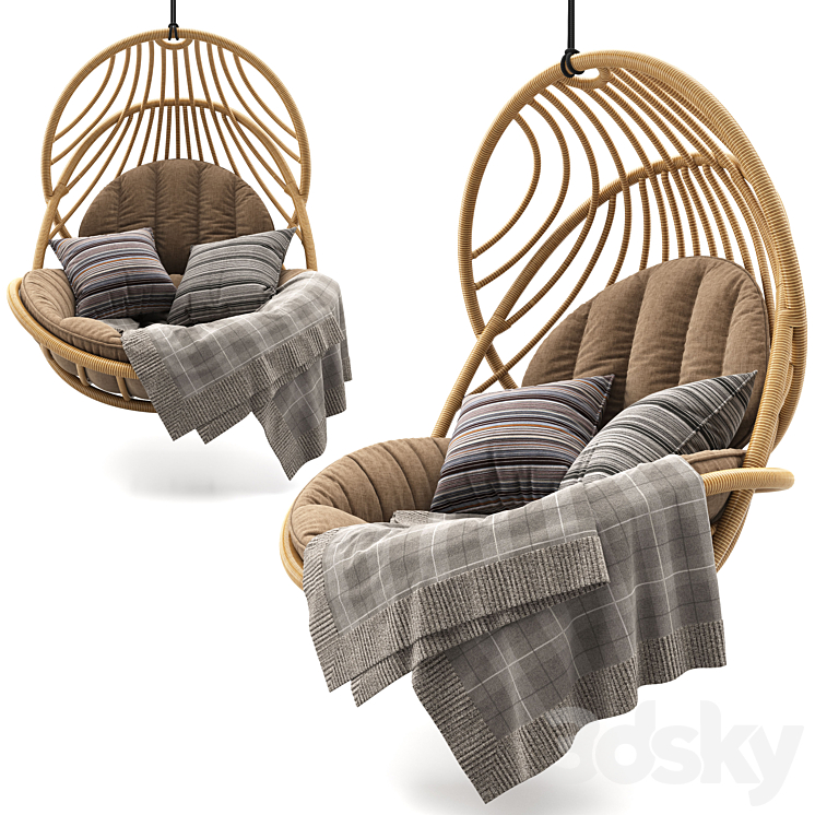 HANGING LOUNGE CHAIR by Dedon 3DS Max Model - thumbnail 2