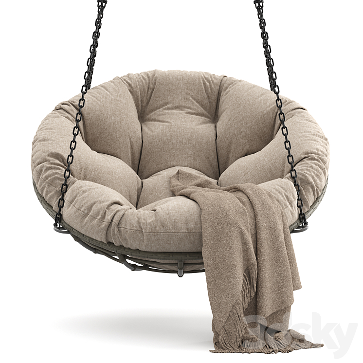 Hanging Papasan Chair 3DS Max - thumbnail 2