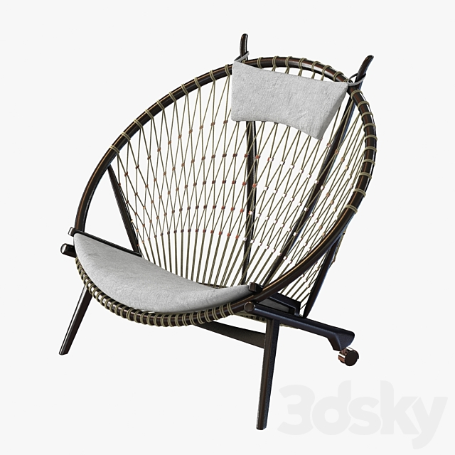 Hans Wegner Circle chair by pp mobler 3DSMax File - thumbnail 1