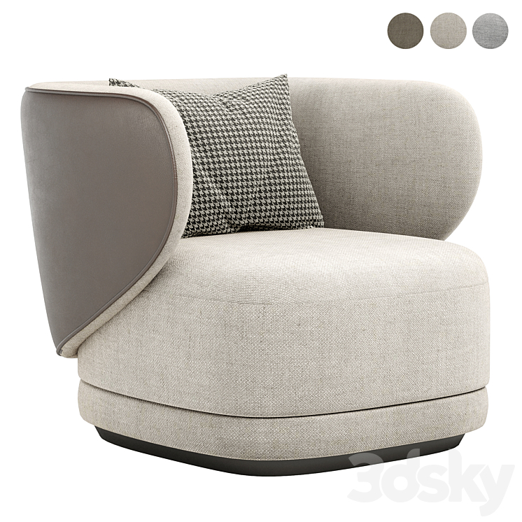 HAP Armchair By HC28 Cosmo 3DS Max Model - thumbnail 1