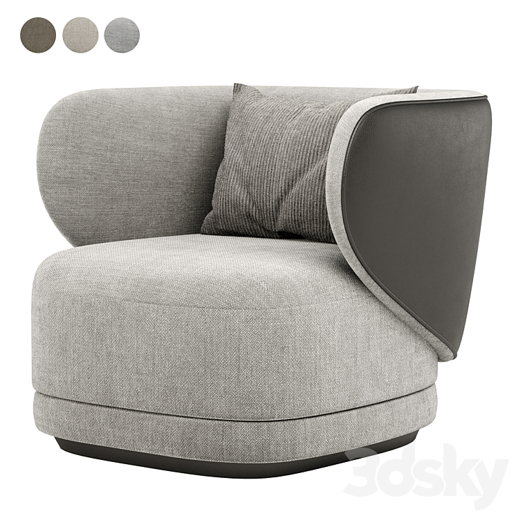 HAP Armchair By HC28 Cosmo 3DS Max Model - thumbnail 2