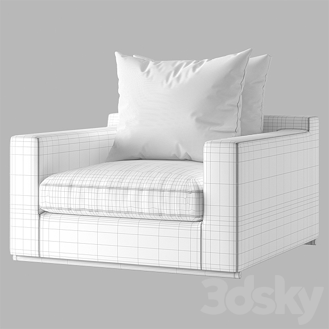 HARBOR _ OCEAN ARM CHAIR 3ds Max - thumbnail 3